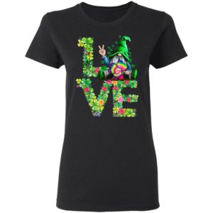 Funny LOVE Gnomes Irish Shamrock St Patrick's Day Shirt
