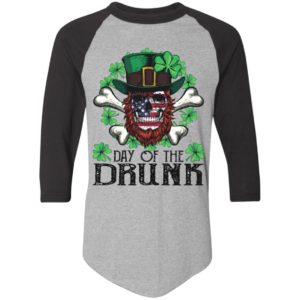 Day of The Drunk American Flag Skull Patrick's Day Shirt