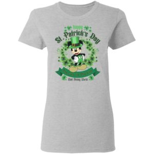 Mickey Mouse Luck of The Irish Happy St Patrick's Day Shirt