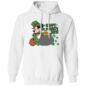 Green Mickey Mouse Happy St Patrick's Day Gold Coin Shirt