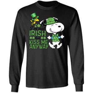 St Patricks Day Snoopy I'm Not Irish But Kiss Me Anyway shirt