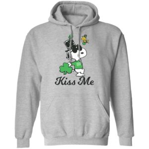 Leprechaun Woodstock Kiss Me Snoopy St Patricks Day Shirt