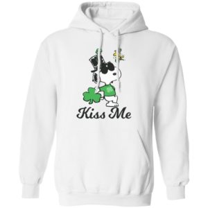 Leprechaun Woodstock Kiss Me Snoopy St Patricks Day Shirt