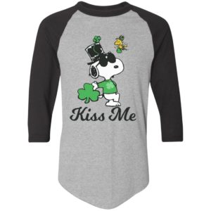 Leprechaun Woodstock Kiss Me Snoopy St Patricks Day Shirt