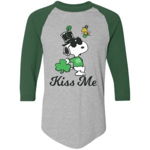 Leprechaun Woodstock Kiss Me Snoopy St Patricks Day Shirt