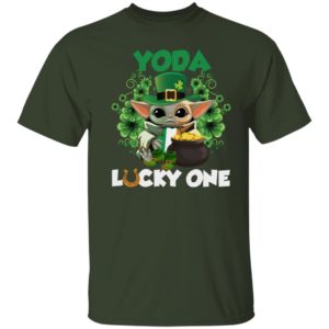 Leprechaun Yoda Lucky One Golden Horseshoe St Patrick’s Day Shirt