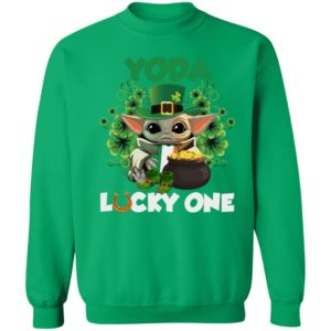 Leprechaun Yoda Lucky One Golden Horseshoe St Patrick's Day Shirt