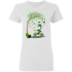 Lucky Snoopy Charlie Brown Patty Day Shirt