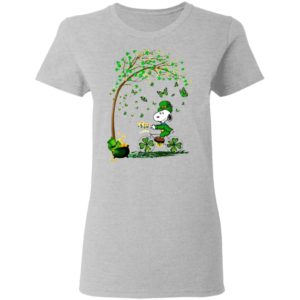Lucky Snoopy Charlie Brown Patty Day Shirt