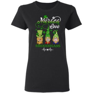 Nurse Gnome Crew Love Shenanigans St Patrick's Day Shirt
