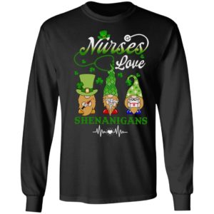 Nurse Gnome Crew Love Shenanigans St Patrick's Day Shirt