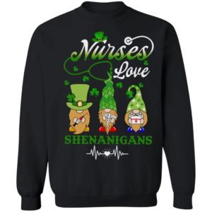 Nurse Gnome Crew Love Shenanigans St Patrick's Day Shirt