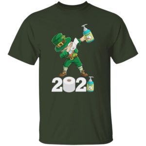 St Patrick’s Day Dabbing Leprechaun Social Distancing Toilet Paper 2021 Quarantine Shirt