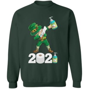 St Patrick's Day Dabbing Leprechaun Social Distancing Toilet Paper 2021 Quarantine Shirt