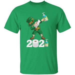 St Patrick's Day Dabbing Leprechaun Social Distancing Toilet Paper 2021 Quarantine Shirt