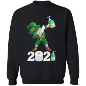 St Patrick's Day Dabbing Leprechaun Social Distancing Toilet Paper 2021 Quarantine Shirt