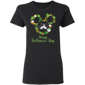 Mickey Castle Happy St. Patricks Day Shirt