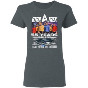 Star Trek 55 Years 1966 2021 Signatures Thank You For The Memories Shirt
