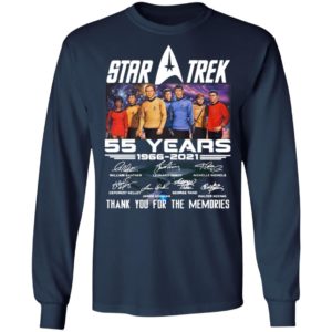 Star Trek 55 Years 1966 2021 Signatures Thank You For The Memories Shirt