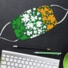 Baby Yoda Shamrock Leprechaun Yoda Face Mask