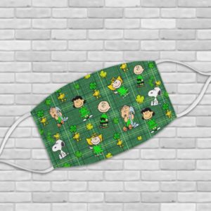 Peanuts Gang St Patrick’s Day Face Mask