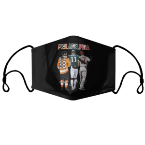 Philadelphia Philadelphia Eagles Philadelphia Flyers Primary Philadelphia Phillies Claude Giroux Signatures Face mask