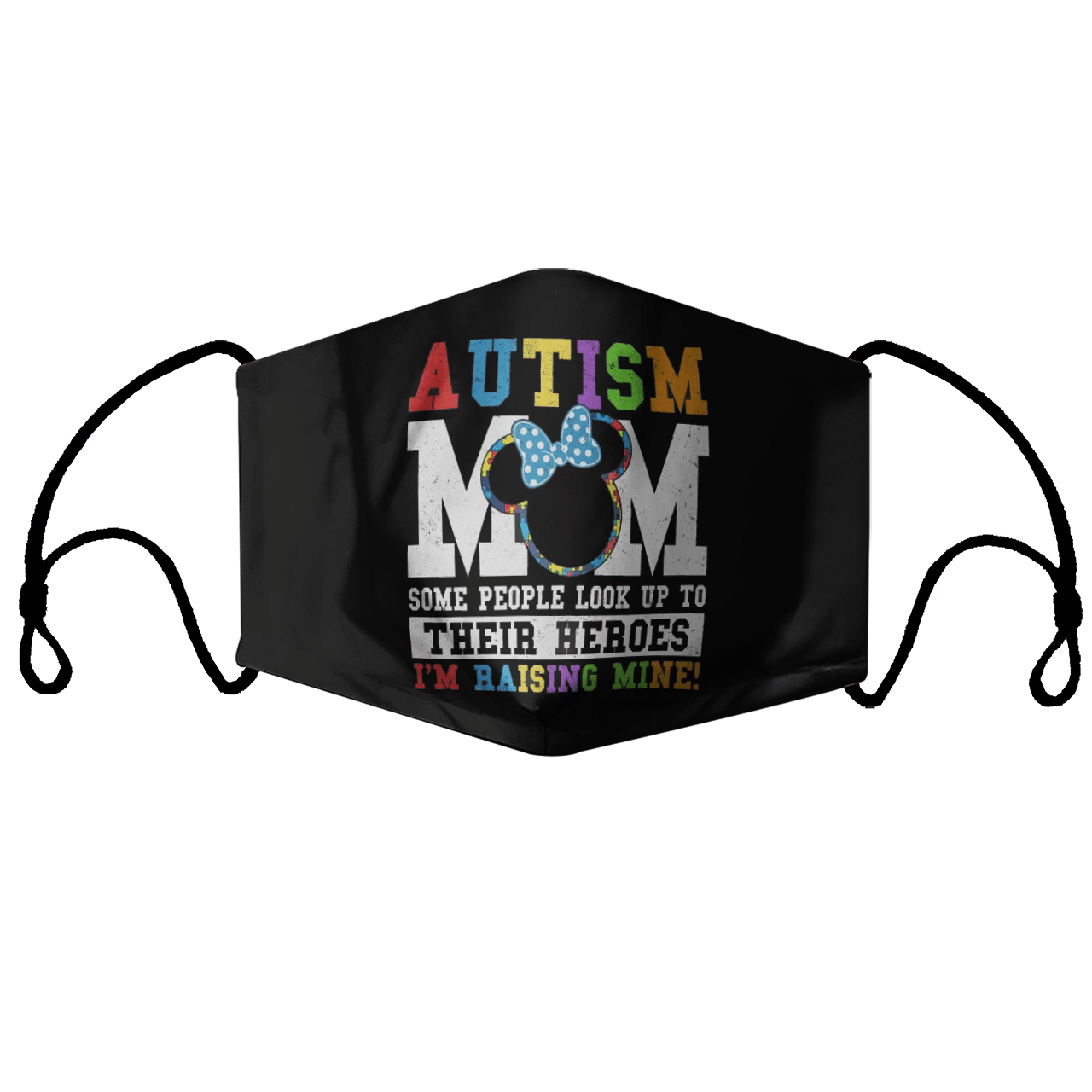 Minnie Mouse Autism Mom Awareness Disney Autism Mom face mask