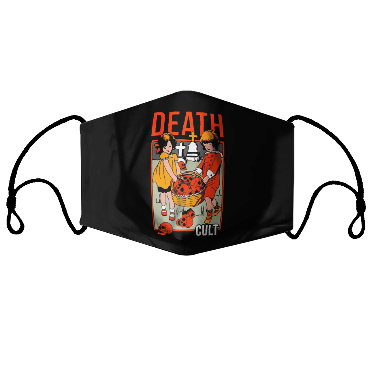 Death Cult black face mask