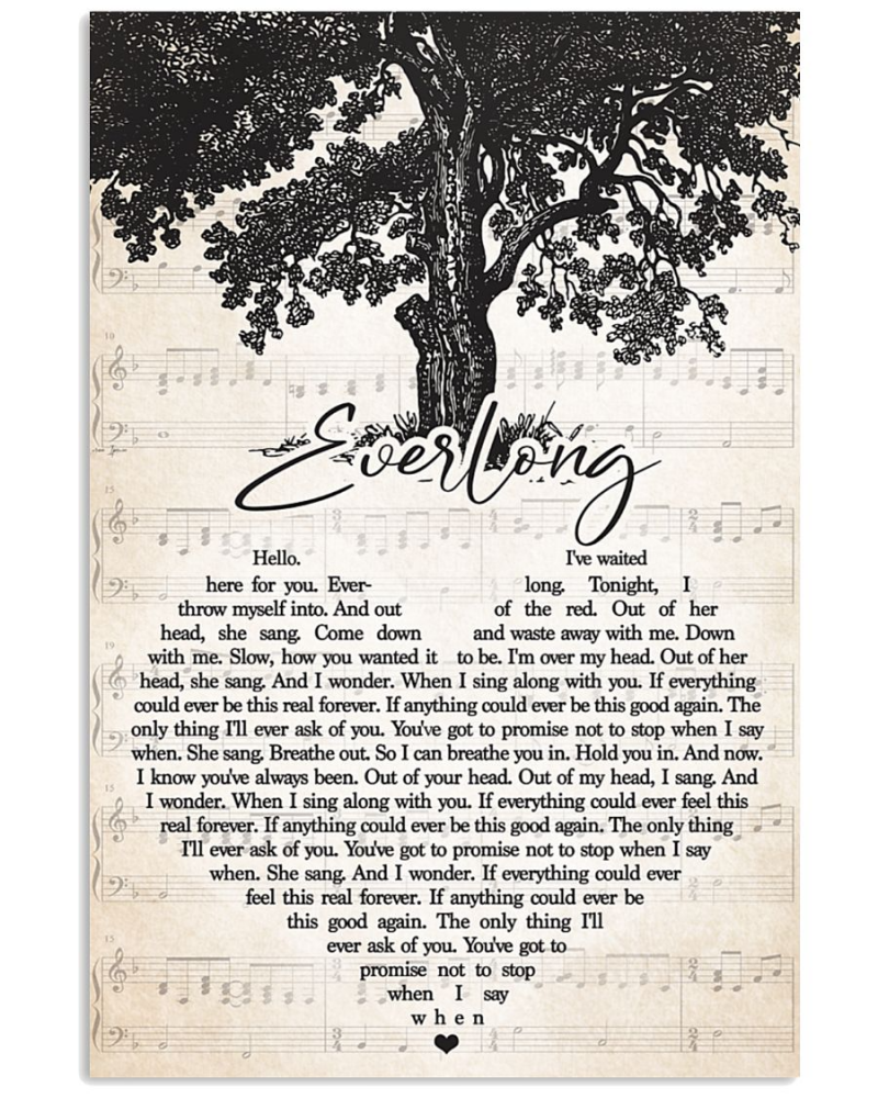 Foo Fighters Everlong Hello Ive Waited Here For You Poster Canvas Foo Fighters Everlong Hello Ive Waited Here For You Poster Canvas