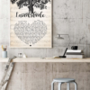 Leather and lace stevie nicks don henley lyric heart shape Poster Canvas