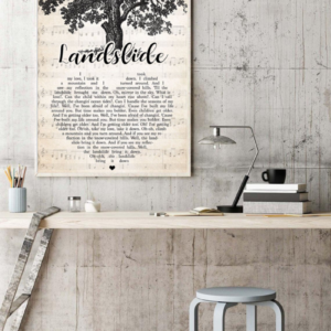 Landslide 1974 I Took My Love I Took It Down Poster Canvas