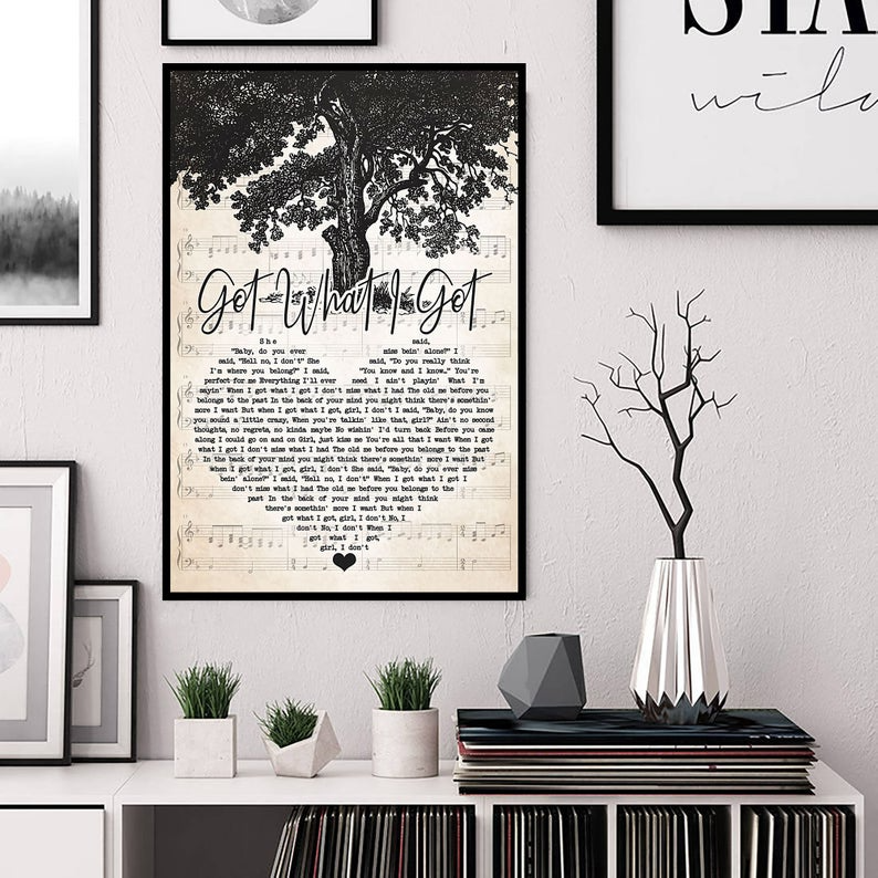 Got What I Got Lyrics Jason Aldean Lover Poster Canvas Got What I Got Lyrics Jason Aldean Lover Poster Canvas