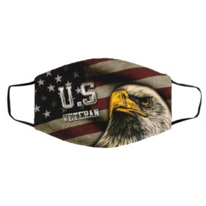 US Veteran Bald Eagle American Flag face mask