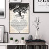 Russell Dickerson Yours Script Heart Quote Song Lyric Poster Canvas