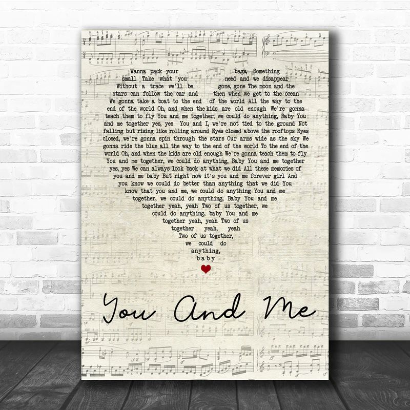 Dave Matthews Band You And Me Script Heart Song Lyric Quote Poster Canvas Dave Matthews Band You And Me Script Heart Song Lyric Quote Poster Canvas