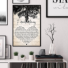 Russell Dickerson Yours Script Heart Quote Song Lyric Poster Canvas