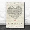 Tim McGraw My Best Friend Script Heart Song Lyric Quote Poster Canvas