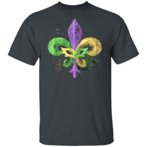 Unique Hand Drawn Fluer de lis Mardi Gras Carnival Parade NO Shirt