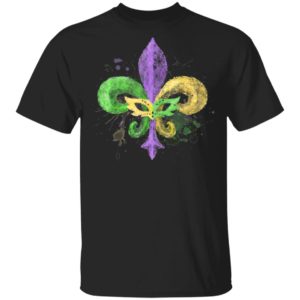 Unique Hand Drawn Fluer de lis Mardi Gras Carnival Parade NO Shirt