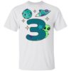 Spaceship Planet And Baby Alien Boys 4th Birthday Shirt