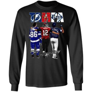Tampa Tampa Bay Lightning Tampa Bay Buccaneers Tampa Bay Rays Nikita Kucherov Tom Brady Randy Arozarena signatures shirt