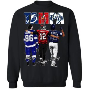 Tampa Tampa Bay Lightning Tampa Bay Buccaneers Tampa Bay Rays Nikita Kucherov Tom Brady Randy Arozarena signatures shirt