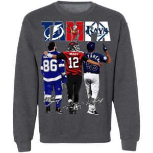 Tampa Tampa Bay Lightning Tampa Bay Buccaneers Tampa Bay Rays Nikita Kucherov Tom Brady Randy Arozarena signatures shirt