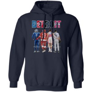 Detroit Detroit Lions Detroit Red Wings Detroit Pistons Detroit Tigers Stafford Larkin Griffin Mize Signatures Shirt
