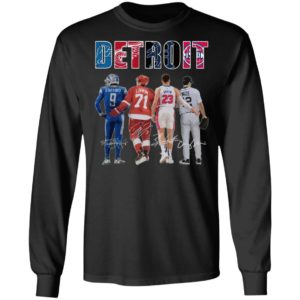 Detroit Detroit Lions Detroit Red Wings Detroit Pistons Detroit Tigers Stafford Larkin Griffin Mize Signatures Shirt
