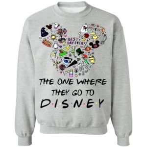 Mickey Mouse Head The One Where They Go To Disney Shirt