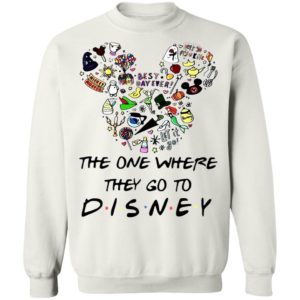 Mickey Mouse Head The One Where They Go To Disney Shirt