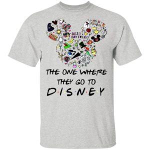Mickey Mouse Head The One Where They Go To Disney Shirt