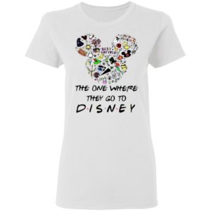 Mickey Mouse Head The One Where They Go To Disney Shirt