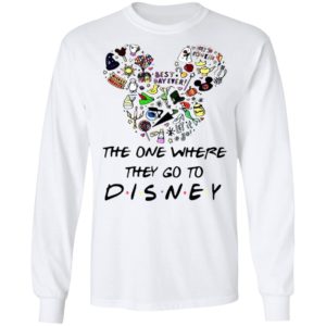 Mickey Mouse Head The One Where They Go To Disney Shirt